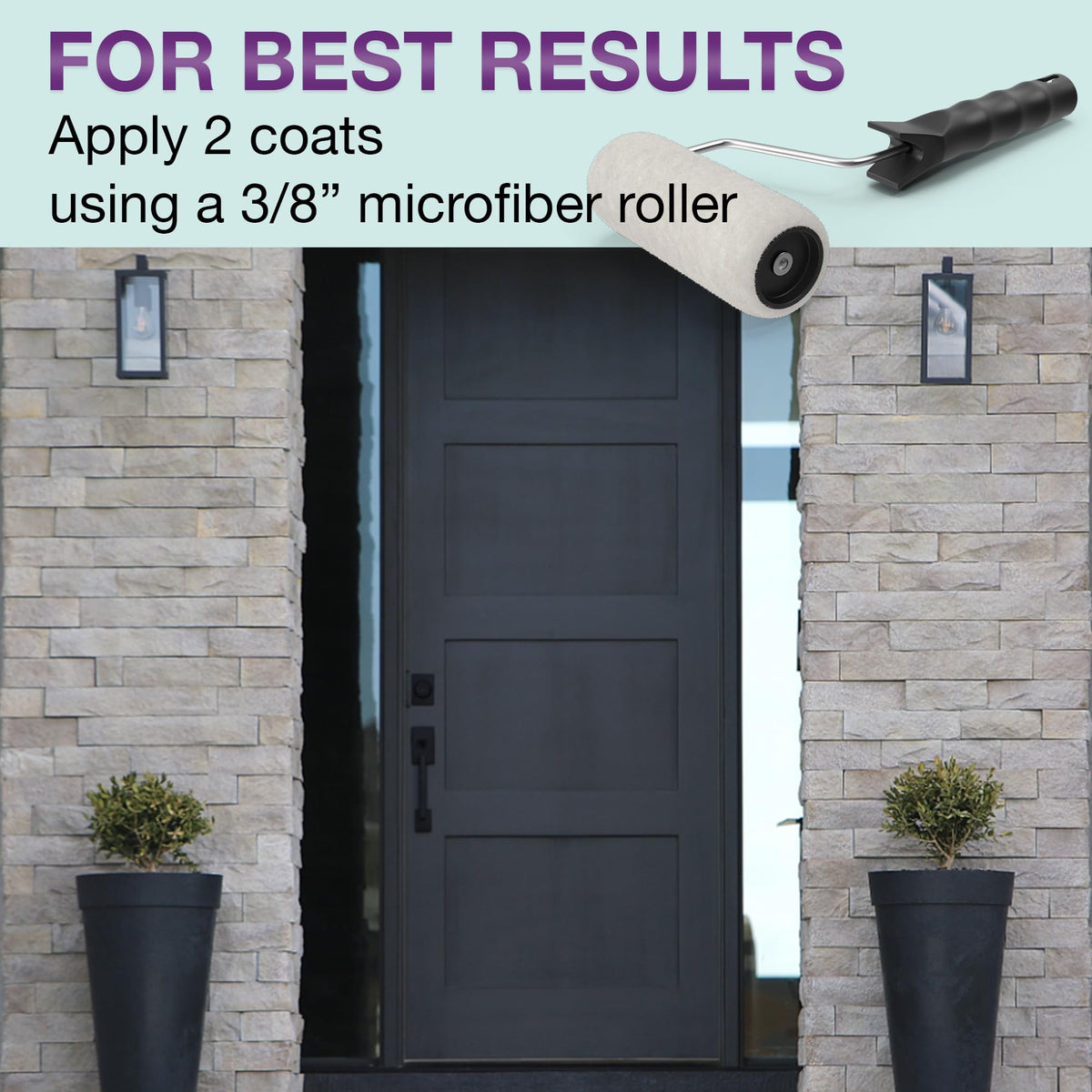 Optional Beyond Paint flecks mimic granite with a decorative touch.