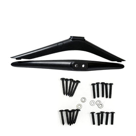 BFASGEA Hisense legs under TV for easy setup and stable viewing.