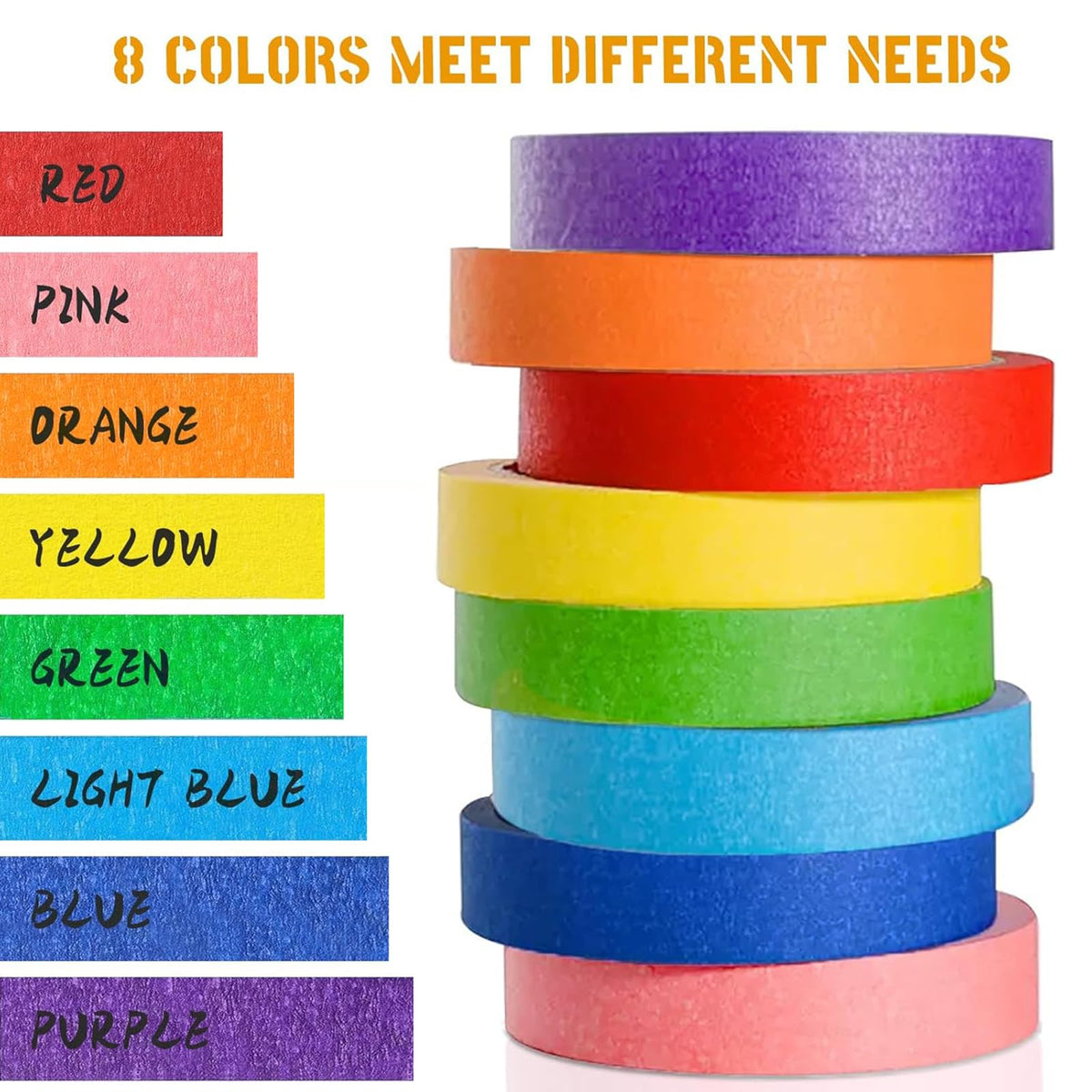 BFHKXW masking tape dark blue roll ideal for classroom decorations and margins