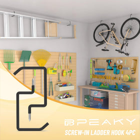 BFPeaky heavy-duty steel construction supports up to 65 pounds.