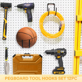 BFPeaky versatile hook shapes suitable for garage, workshop, and craft spaces.