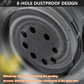 BFZRDT 5-inch disc with 240 grit for prep work on automotive primer and metal.