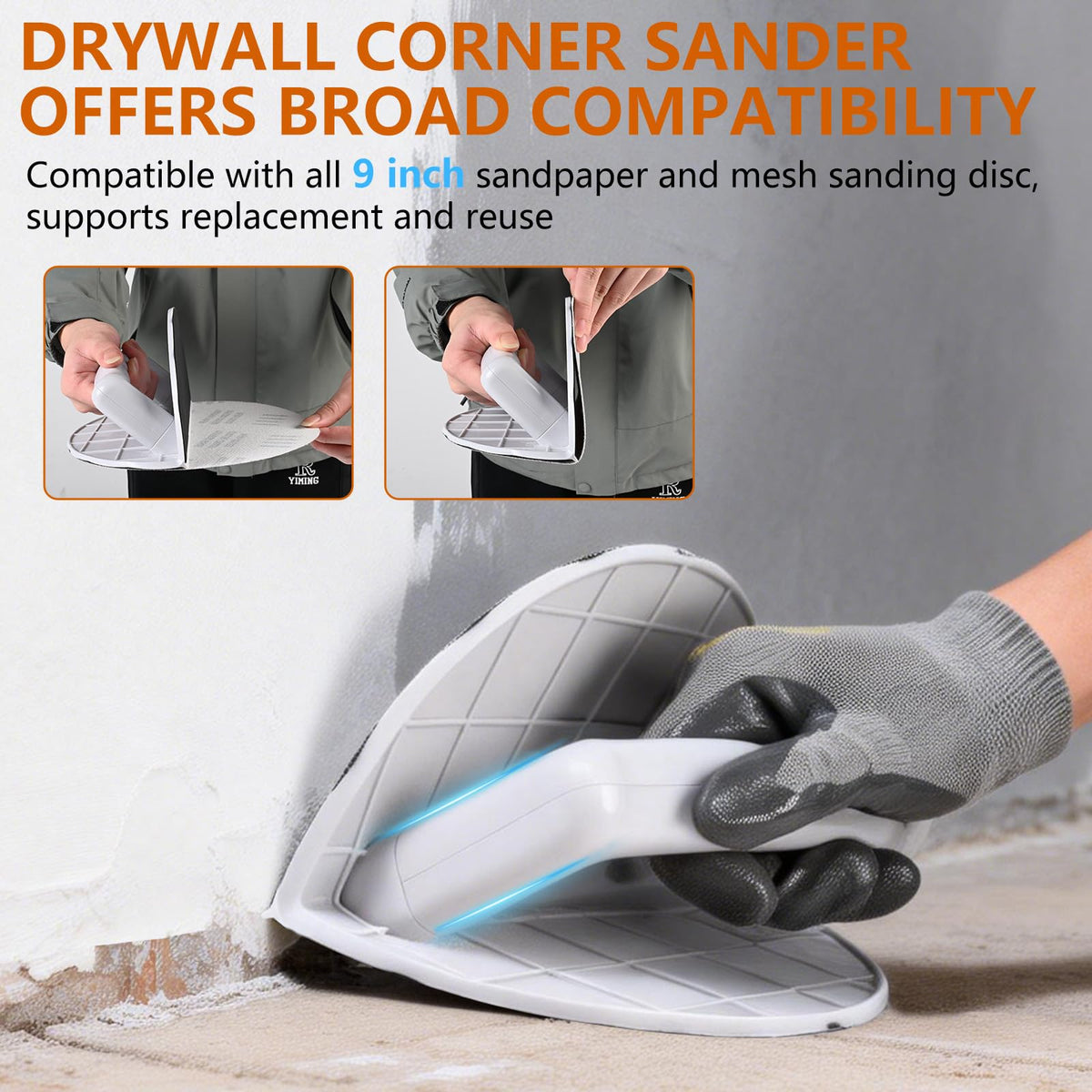 BFZRDT hook-and-loop backing keeps discs secure during changes.