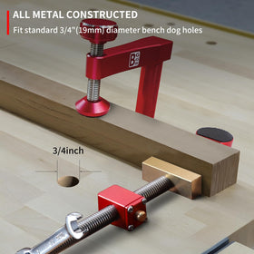 BGASNW 3-4 inch dog hole clamps fit standard benches.