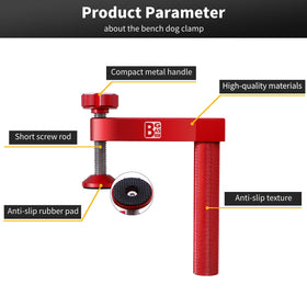 Bright BGASNW clamp fits 3/4 inch bench holes for versatile use.
