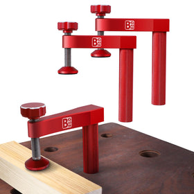 BGASNW bench dog clamp with easy-lock action for 3/4 inch holes.