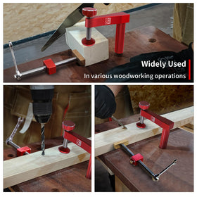 BGASNW bench clamp set reduces movement with multi-direction clamping.