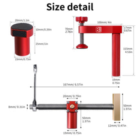 BGASNW woodworking clamps in action for planing and cutting tasks.