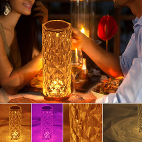 BGFHome rose-diamond lamp elevates room decor with elegant sparkle