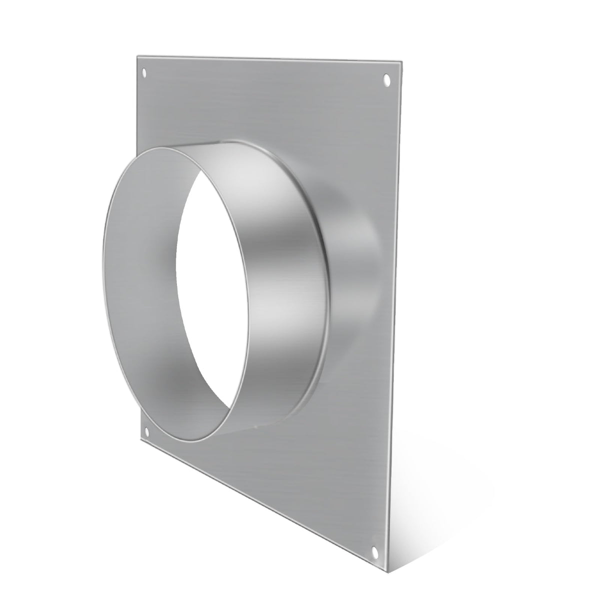 Bghdas 4-inch duct flange with square spigot for secure duct connections.