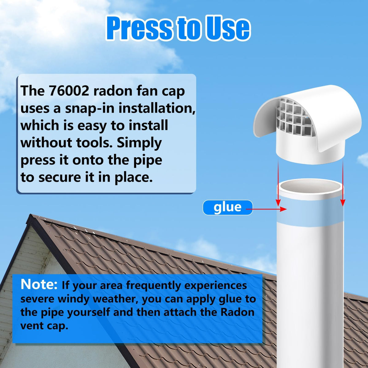 Bghdas long lasting vent cap designed for outdoor use