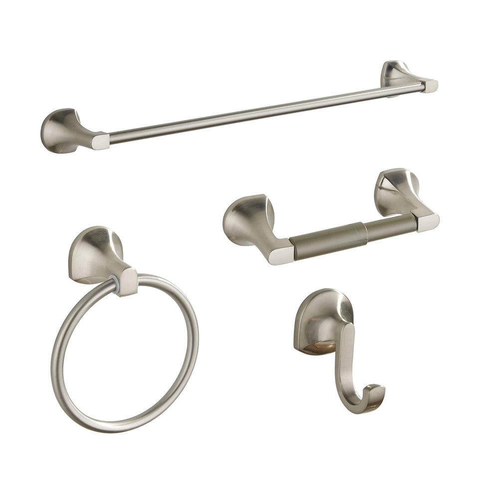 BGL adjustable towel bar extended to 24 inches for larger towels and versatile storage.