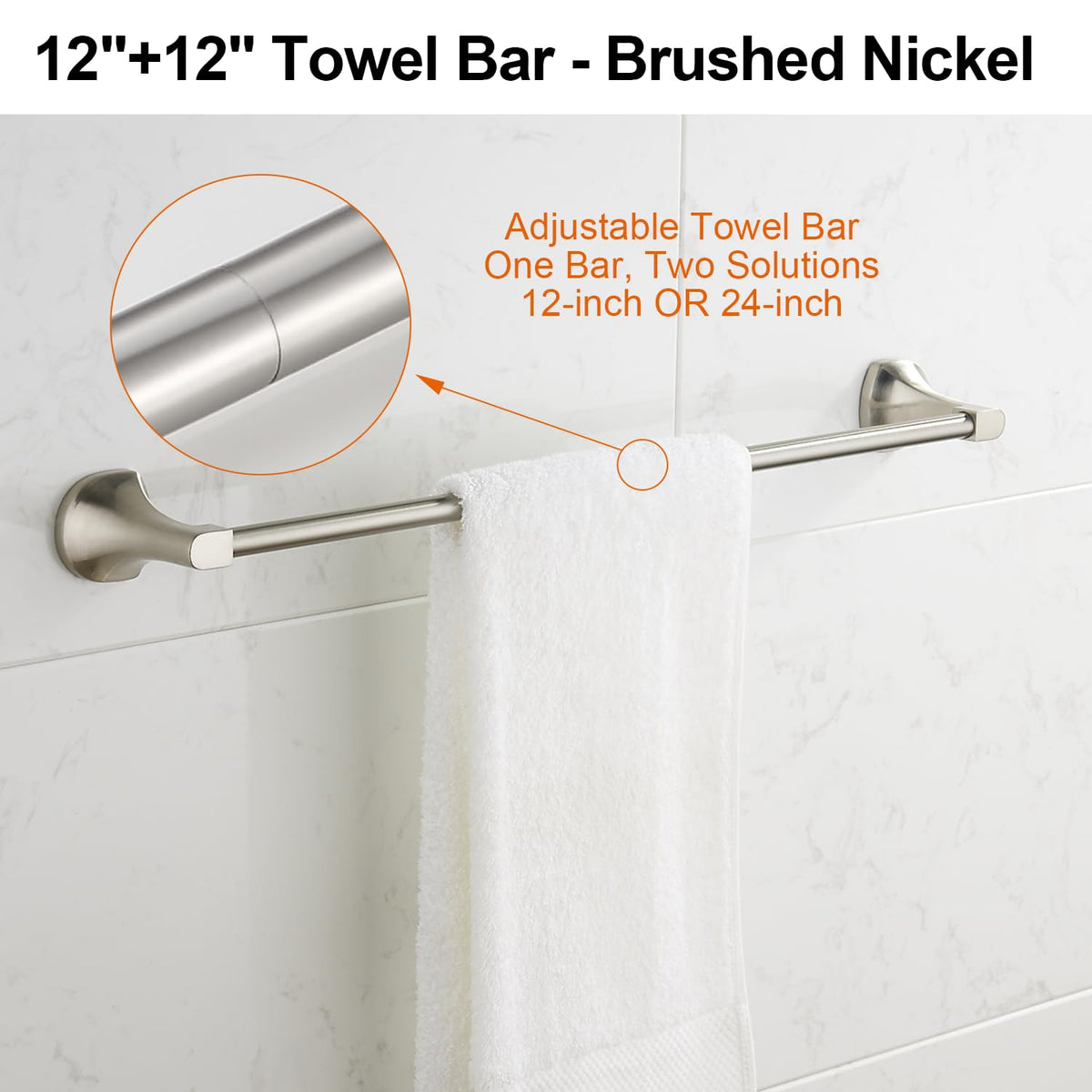 BGL brushed nickel close-up showing premium finish and anti-rust protection.