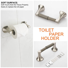 BGL wall-mounted hardware design shown for space-saving bathroom setup.