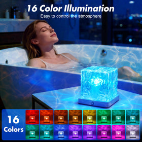 Bgmonster 16-color LED mood light offers flexible color options for relaxing baths.