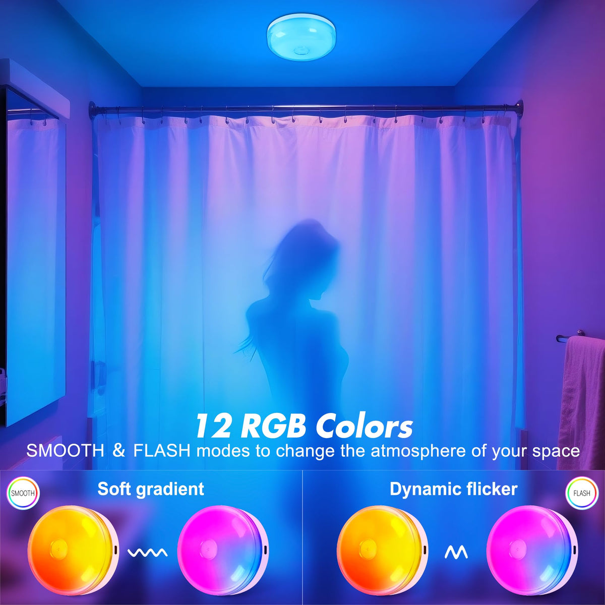 Bgmonster shower light wireless installation demonstrates easy setup