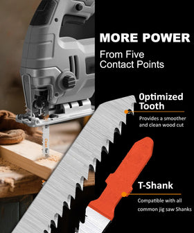 BGTEC T-shank blade T101AO set for curved wood cuts