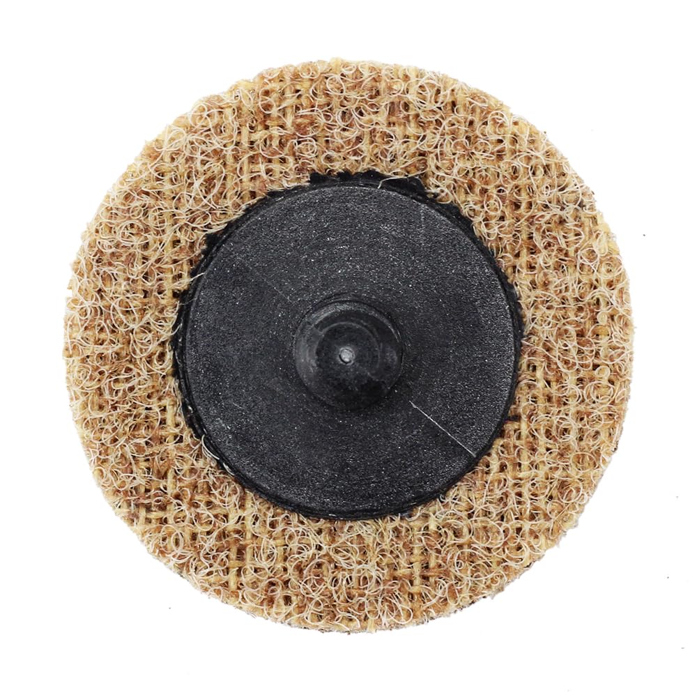 BHA 2 inch tan coarse disc deburring and coating removal in one pass