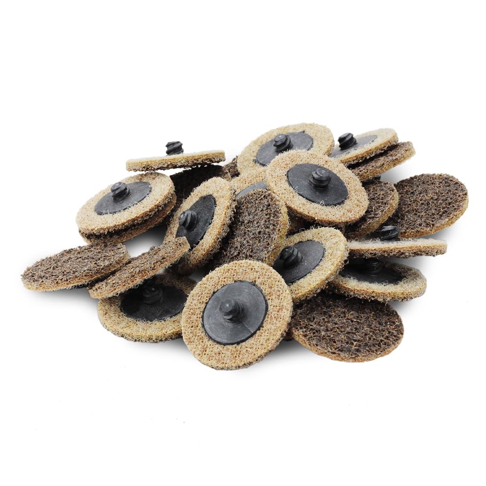 BHA 2 inch tan coarse disc pack for durable surface prep