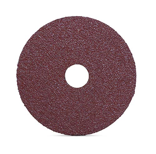 BHA aluminum oxide resin fiber sanding disc close-up showing grit texture for smooth metal blending
