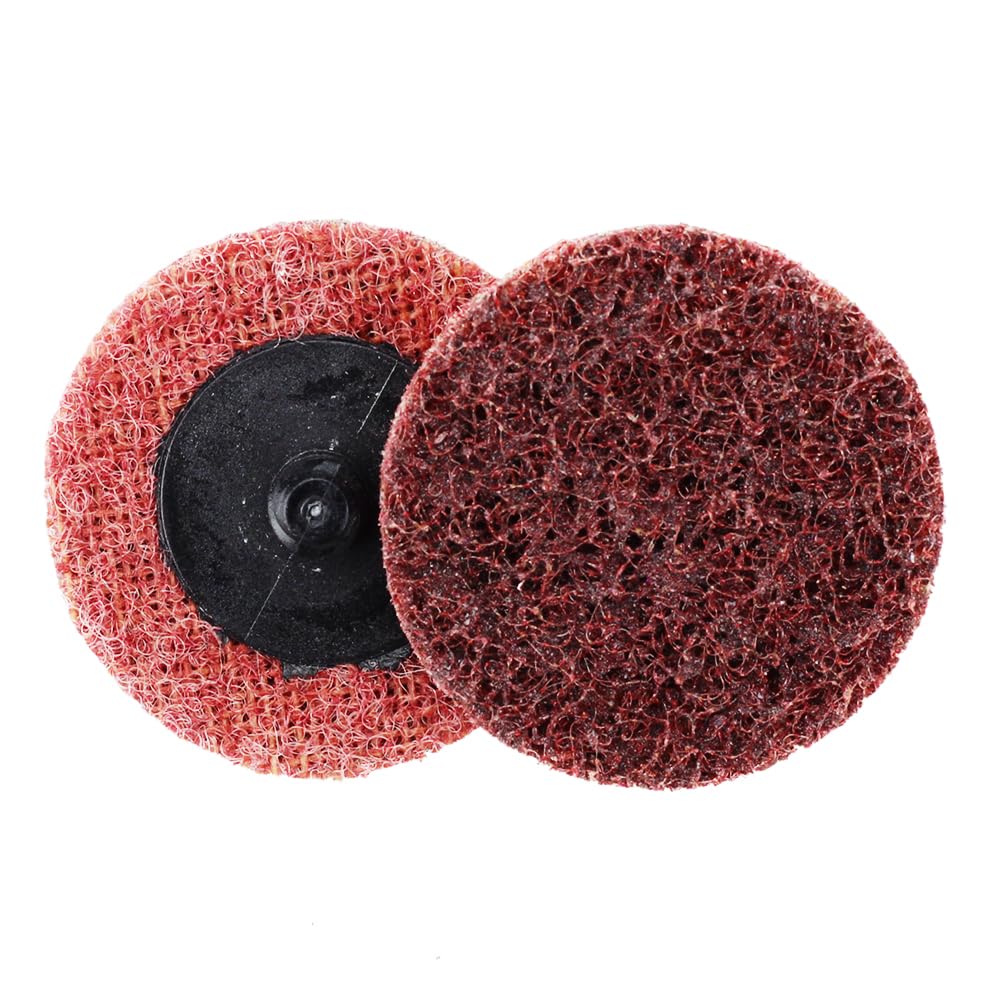 Close-up of BHA disc showing 2in red medium for precise prep