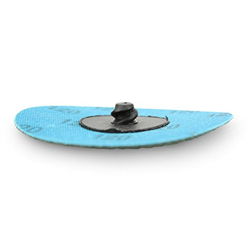 BHA disc in use on metal surface for deburring
