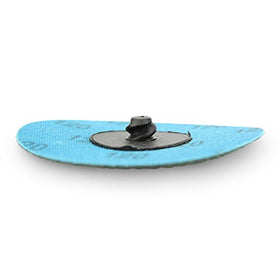 BHA disc in use on metal surface for deburring