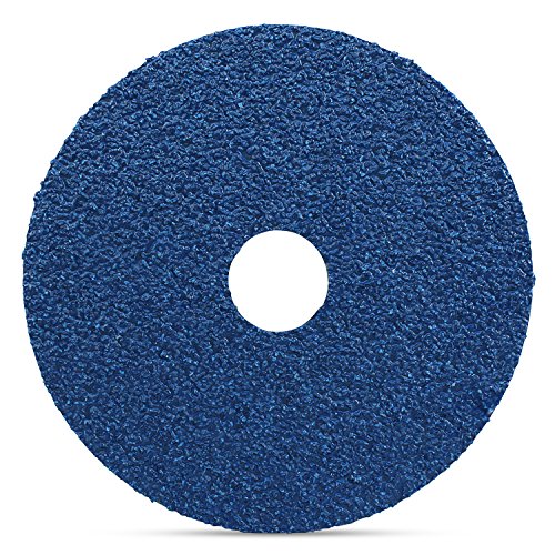BHA zirconia resin fiber disc, 4-5 inch, suitable for ferrous and non-ferrous metals.