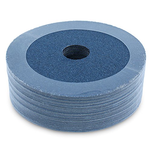 BHA Zirconia resin fiber sanding disc smoothing metal welds for a clean finish