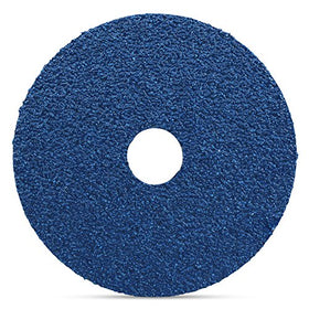 BHA zirconia resin fiber sanding discs on angle grinder for consistent material removal.
