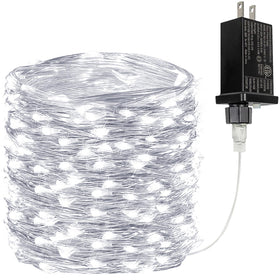 BHCLIGHT 66ft 200LED fairy lights in cool white for indoor and outdoor ambiance.