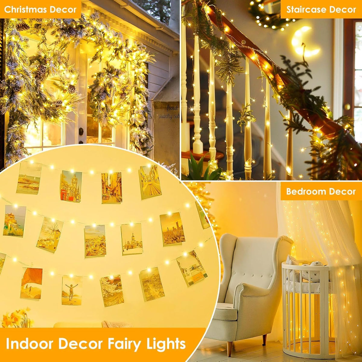 BHCLIGHT indoor-outdoor decoration idea for bedrooms, patios, and gardens