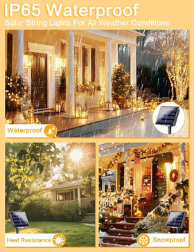 BHCLIGHT solar panel with fast charging for extended night-time glow.