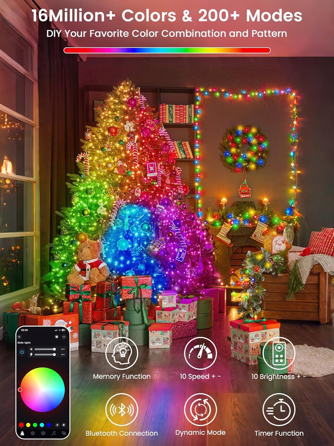 BHCLIGHT timer-enabled patriotic lights for effortless evening schedules
