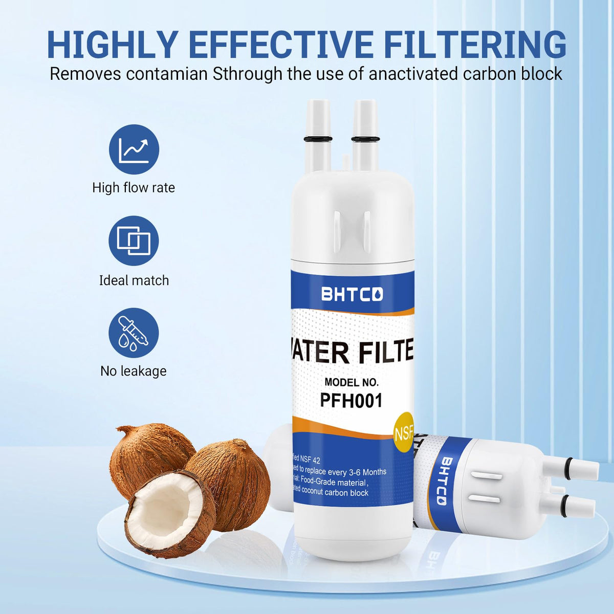 BHTCD Amana ASD2575BRW01 replacement ensures fresh-tasting water.