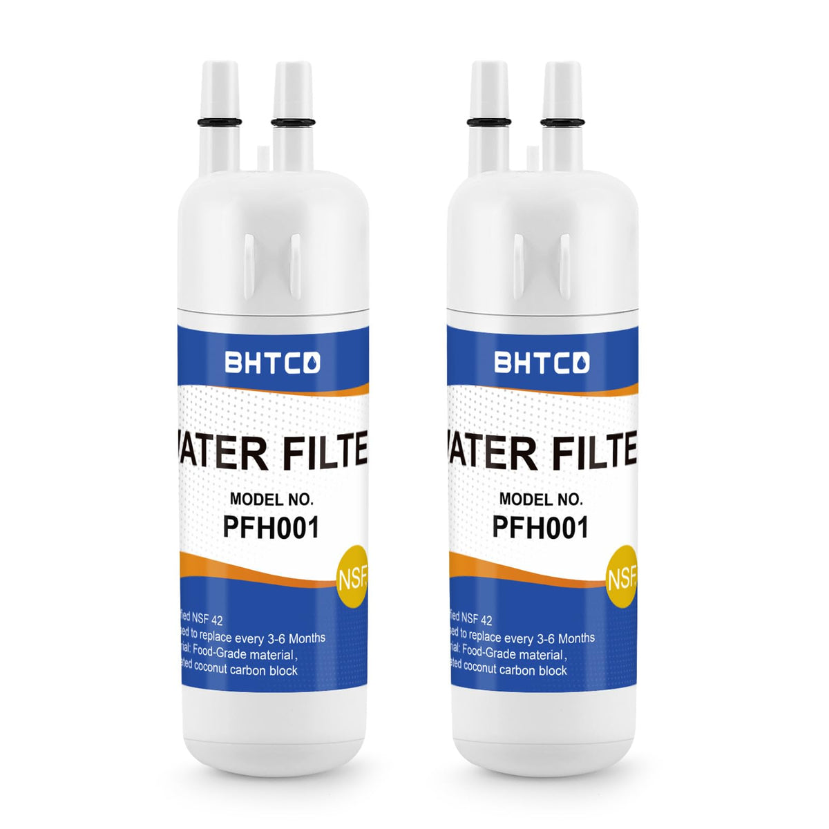 BHTCD P8RFKB2L filter cartridge delivering cleaner, lead-free drinking water.
