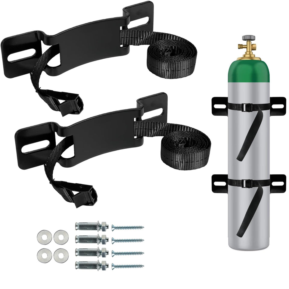 BIAJOV gas-cylinder wall brackets securely hold tanks on walls for stable storage.