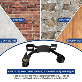 BIAJOV wall mount bracket kit suitable for concrete, brick, or wood.