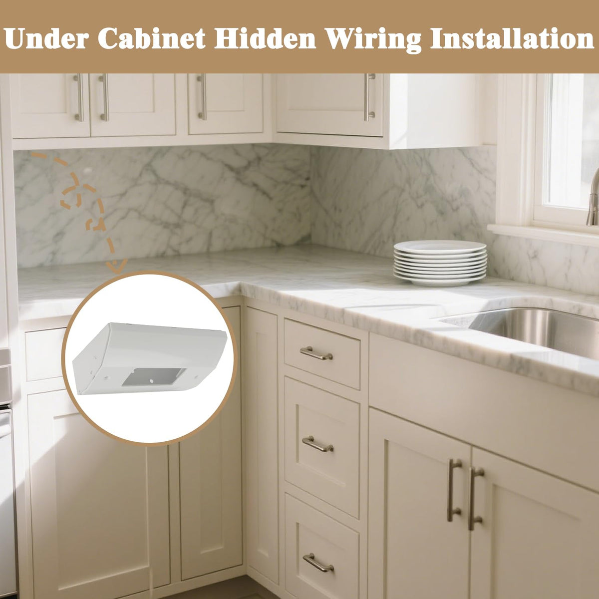 BIAOHAN compact wall-mount design fits tight spaces under cabinets for clean setup.