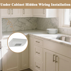 BIAOHAN compact wall-mount design fits tight spaces under cabinets for clean setup.