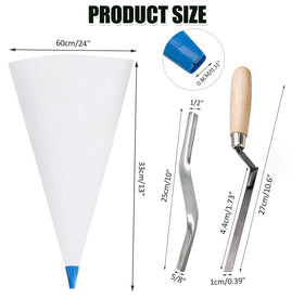 Biaungdo heavy-duty masonry bags withstand heavy use on larger tile projects