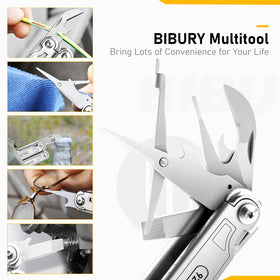 Bibury multitool belt clip provides secure, easy access.