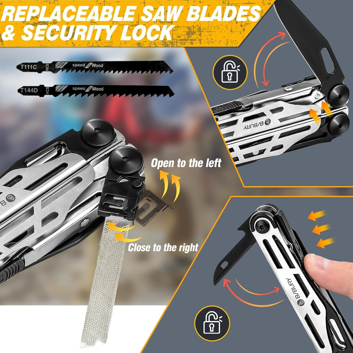 Replaceable wire cutter on BIBURY BI2045 shows durability