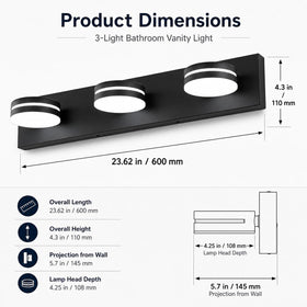 Bicrink easy-clean design simplifies maintenance with smooth matte black and acrylic surfaces.