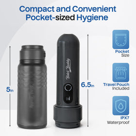 GoFlow adjustable spray modes provide customized comfort for any travel scenario.
