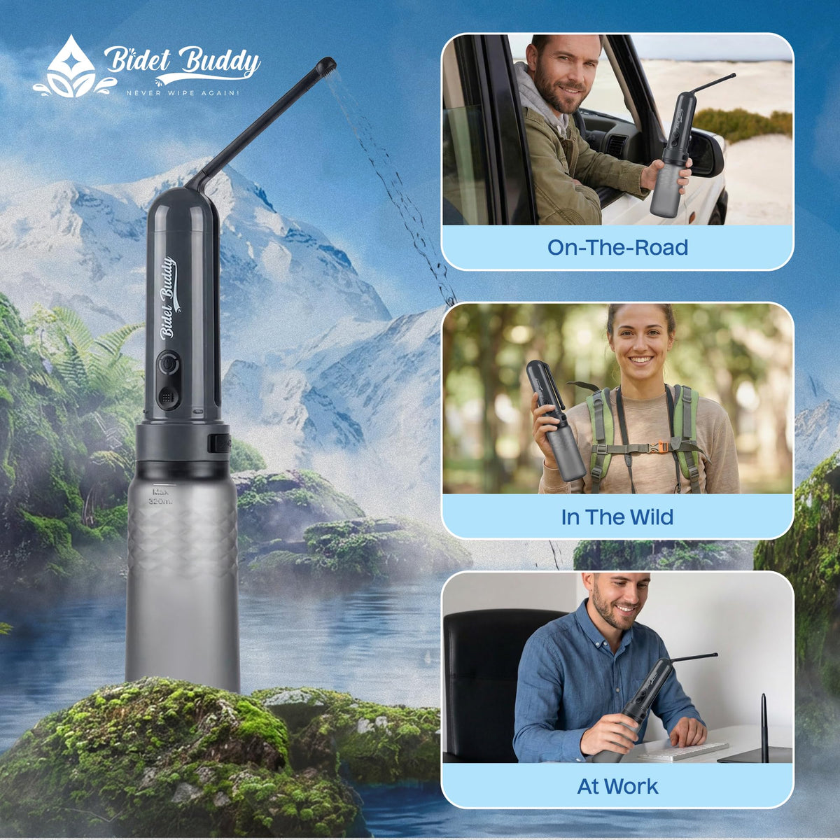 GoFlow compact dimensions fit into bags for travel.