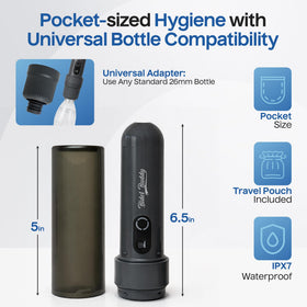 GoFlow nozzle wand detail enabling precise, targeted cleansing