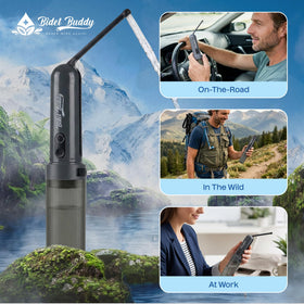 GoFlow travel pouch with accessories for convenient packing
