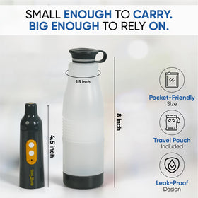 Bidet Buddy PureJet IPX7 waterproof design on outdoor trip