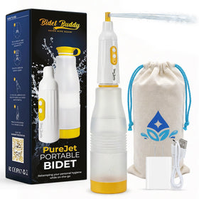 Bidet Buddy PureJet travel bidet Arctic White for on-the-go personal cleansing